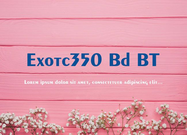 Exotc350 Bd BT example